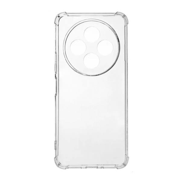 Чехол PERO для Redmi 14C, силикон, усиленный, прозрачный